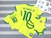 8 World Cup bóng đá quần áo cha mẹ và con trang trí gia đình nhà ba bé romper jersey ngắn tay T-Shirt Trang phục dành cho cha mẹ và con