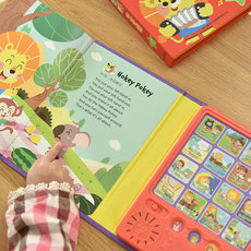 Детские обучающие компьютеры, электронные плакаты 趣威文化有声书我爱欢唱中英文儿歌儿童音乐玩具益智宝宝认知玩具