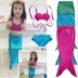 Quần áo trẻ em trẻ em phù hợp với trang phục nàng tiên cá dễ thương mặc bikini trẻ em ba điểm - Đồ bơi trẻ em