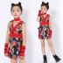 Trang phục cho trẻ em Ngày mới kiểu Trung Quốc sườn xám của trẻ em gái catwalk trình diễn các màn trình diễn khiêu vũ quần áo nhảy jazz - Trang phục trang phục biểu diễn sân khấu đẹp cho bé Trang phục
