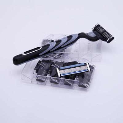 吉利锋三手动刮胡刀剃须刀男士手动老式进口刀头刀片胡须刀