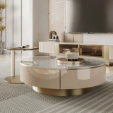 Легкая роскошная яркая световая тарелка Размер Круглый журнальный столик Группа телевизионный шкаф небольшая квартира гостиная