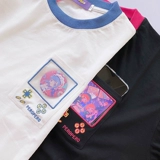 Meow Sit Run Run Musedash Pockets T -Fork Lose Cotton Complete -sleed Lummer Summer Peripheral