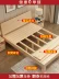 Các khúc gỗ không có rãnh một mét năm giường gỗ chắc chắn 1,5 nền kinh tế. Giường nhỏ kiểu Hàn Quốc 1,2 mét không sơn. - Giường Giường