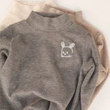 Детский кашемировый удерживающий тепло хлопковый приятный телу лонгслив подходит для мужчин и женщин, высокий воротник