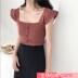 Mùa hè mới gợi cảm phiên bản Hàn Quốc của áo crop top Slim mặc áo vest không tay màu rắn ngắn đoạn quần đáy quần áo nữ - Áo ba lỗ váy nữ Áo ba lỗ