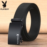 Playboy, мужской тканевый ремень, универсальные нейлоновые модные штаны, канавка, городской стиль, в корейском стиле