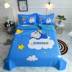 Khăn trải giường bằng vải bông hoạt hình mùa hè là bộ chăn ga gối hình mèo Hello Kitty ba mảnh - Trải giường ga trải giường mát Trải giường