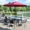 Biệt thự giải trí ghế mây ngoài trời ban công sắt ngoài trời bàn cà phê nhỏ kết hợp sân bàn ghế ngoài trời sân có ô 