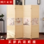 Hoa gỗ rắn và chim tre màn hình mục vụ gấp đơn giản phòng khách Trung Quốc văn phòng khách sạn hiên phân vùng phòng ngủ - Màn hình / Cửa sổ vách ngăn cầu thang bằng gỗ