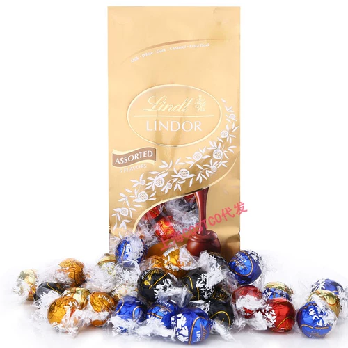 Costco приобретает Lint Lindor Swiss Lotus Chocolate Soft Heart Ball 600G Milk Black Wedding Sedage Sugar