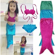 Quần áo bơi cho bé gái Nàng tiên cá Công chúa Nàng tiên cá Đầm bơi Cô gái đi biển Chia bikini - Bikinis