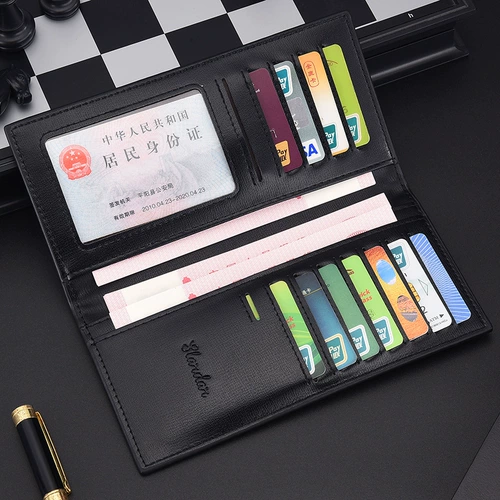 Длинный бумажник, ультратонкий картхолдер, кошелек, длина макси, коллекция 2022, в корейском стиле