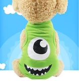 Интернет -знаменитость собачья одежда весна и летняя одежда Новый мультфильм жилет щенок Тедди Киттен Бишон Медвежь