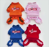 Собачья весна новая одежда для любимой одежды, плюшевая маленькая и маленькая собака Четыре команда Bo Meibi Bargers Sweire