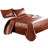 Кожаный коврик, комфортный комплект, из натуральной кожи, 3 предмета, 1.5м, 1.8м