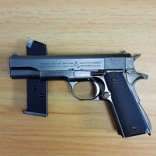 Реалистичный металлический цельнометаллический кольт, съемная игрушка, масштаб 1:205