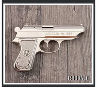 DD64 Серебряный белый + кожаный корпус + звуковой тишина + 5 выстрелов