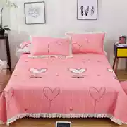 Khăn trải giường một mảnh Tấm trải giường bằng vải bông ba mảnh có ren bằng chăn bông - Trải giường