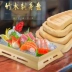 Nhật Bản hộp gỗ trắng sushi đĩa sashimi đĩa hải sản cá sống đá đĩa đĩa cá hồi ẩm thực Nhật Bản hộp gỗ