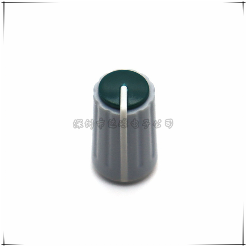 Dark Green10.5 × 18MM Plastic KNOB CAP Half axis type potentiometer KNOB CAP mixer Switch cap Tricolor cap