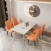 Ghế ăn nhẹ sang trọng hộ gia đình Bắc Âu hiện đại đơn giản Internet người nổi tiếng Phong cách châu Âu tối giản cao cấp nhà hàng Ý khách sạn bàn ghế ăn 