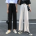 Mùa hè 2019 phiên bản mới của Hàn Quốc quần lửng ống rộng cạp cao quần ống rộng 9 quần 9,9 quần nữ học sinh - Cộng với kích thước quần áo đồ ngủ nữ quần áo ngắn Cộng với kích thước quần áo