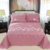 Giường bông đơn giản trải giường bằng vải bông ba bộ chăn bông đơn - Trải giường