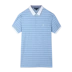 Áo thun thể thao nam Xia Paulo thêu áo thun nam tay ngắn kinh doanh cotton giản dị ve áo sọc áo polo nam - Polo Polo