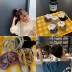 Tre mỏng 竿 [Năm thành] Vòng tóc cao đơn giản đàn hồi của Hàn Quốc dựa trên mũ buộc cao su buộc tóc - Phụ kiện tóc dây buộc tóc vải Phụ kiện tóc