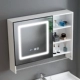 Không gian treo tường nhôm LED tủ gương thông minh kệ treo tường tủ trang điểm tầng sôi lưu trữ tủ gương treo tường tủ gương gắn tường tủ gương thông minh