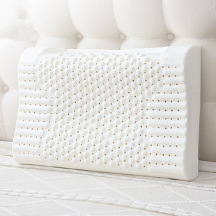 百丽丝93泰国天然乳胶枕护颈枕颈椎枕成人枕头按摩乳胶枕