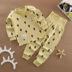 Baby Qiuyi Qiuku Set Cotton Đồ lót cho bé trai Bé bảo vệ eo cao Cô gái bụng mùa xuân và mùa thu bé trai - Quần áo lót quần áo cotton cho bé gái Quần áo lót