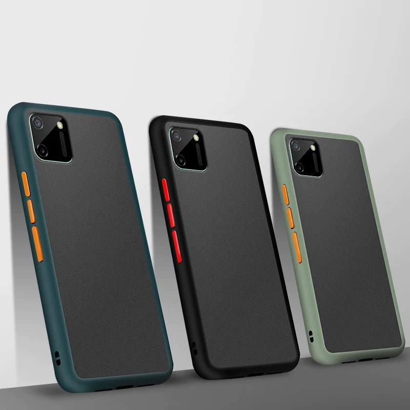 [Матовый твердий чехол для Realme C11 Чехол C17 C12 C15 V5 Q2 Покрытие]