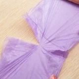 Одноразовый черный пластиковый мусорный мешок для домашнего использования, увеличенная толщина