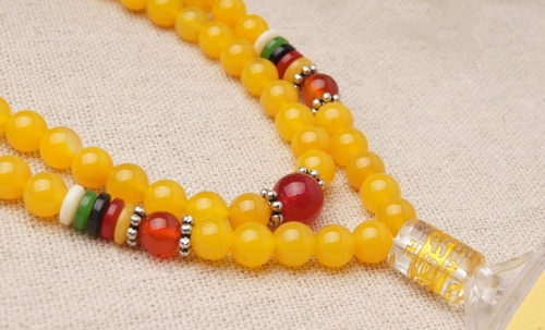 Натуральное агатовое ожерелье и браслет, четки из круглых бусин, 108 бусин
