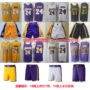 18-19 Lakers Số 24 Kobe Blue White Yellow Purple Black City Edition NBA Thêu bóng rổ Mặc quần bóng - Thể thao sau bộ thể thao nam