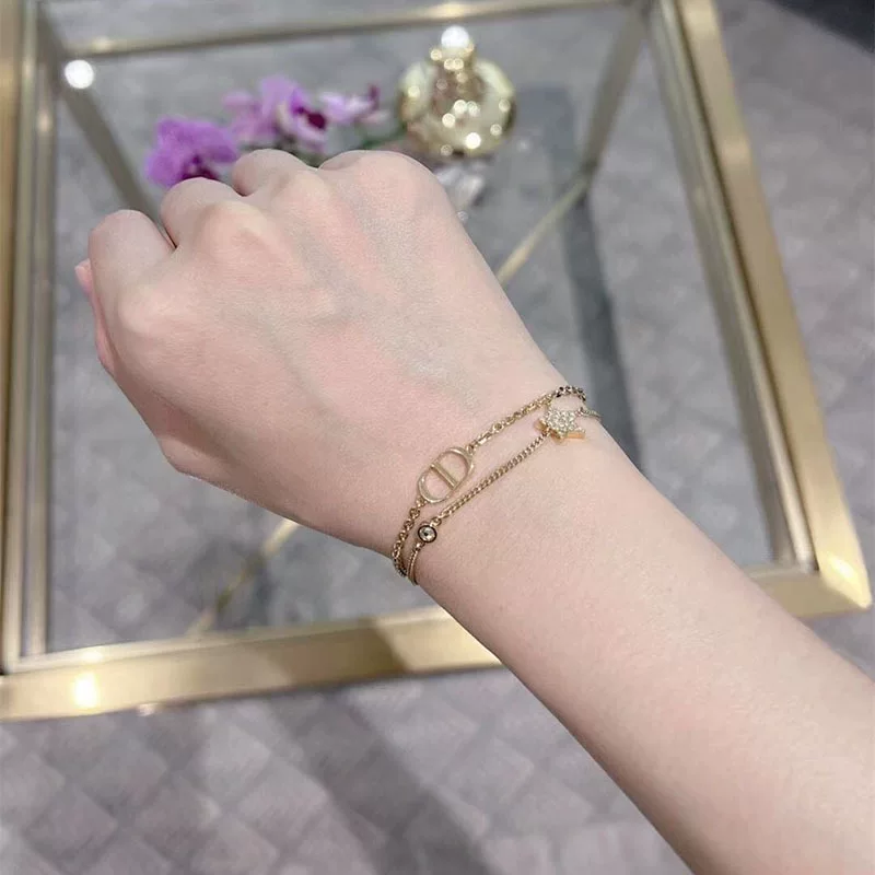 Dior, браслет с буквами на День Святого Валентина, подарочный браслет на день рождения