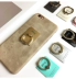 RING kim loại kéo vòng nhẫn vuông khung phẳng điện thoại khóa mới dán đặc biệt vòng kim loại xoay - Nhẫn