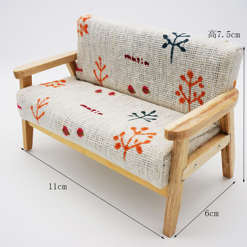 Decor 112 branch ob11 bjd use Baby House Mini furniture miniature re-ment  Model Northern Europe sofa tea table