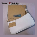 Белая сумка подмышку, сумка на одно плечо