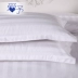 Khách sạn bộ đồ giường bán buôn tùy chỉnh-thực hiện màu trắng tinh khiết satin polyester bông dày duy nhất gối gối khăn
