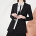 Bộ đồ Lily nhỏ 2018 xuân mới công sở nữ đơn giản đơn giản một nút thắt eo áo khoác 118110C2204 Business Suit