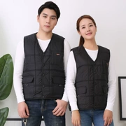 Quần áo bảo hộ lao động cotton mùa thu nam mùa đông sửa chữa ô tô bông vest kho xưởng kỹ thuật nhà máy dịch vụ bảo hiểm lao động quần áo vest bông