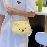 Плюшевая клубника, мультяшная детская сумка, сумка через плечо, рюкзак