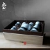 Rượu sake kiểu Nhật đặt nồi rượu vang vàng ấm rượu vang Trung Quốc đặt rượu sake hộ gia đình đặt chén rượu nóng nồi lẩu gốm - Rượu vang