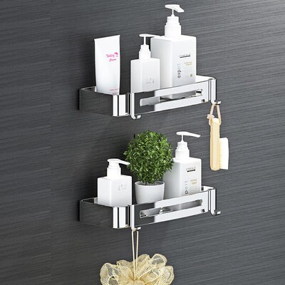 免打孔卫生间置物架厕所厨房浴室三角架洗手间收纳架洗漱台壁挂架