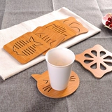 Деревянная блюда теплоизоляция термоизоляция против общежильного столового стола с подушкой для подушки с подушкой подушка