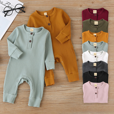 taobao agent Jumpsuit, unisex clothing for new born girl's, colored bodysuit, autumn, long sleeve