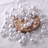 Абс чистый белый непервазивный имитация жемчужина ручной работы